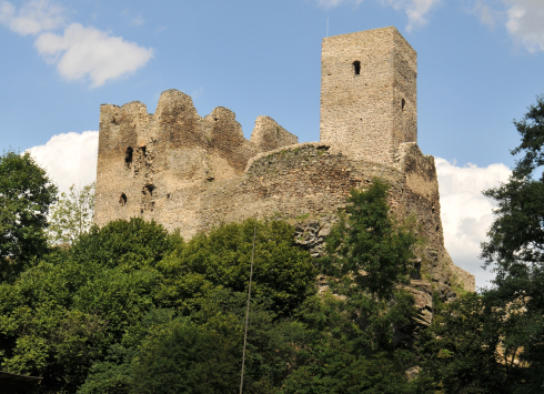 Věž hradu Rokštejn