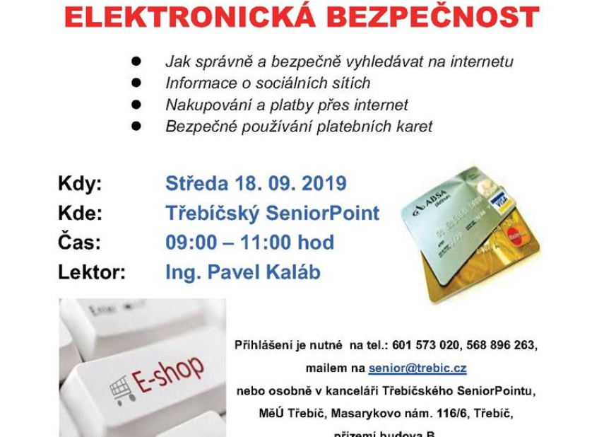Beseda SeniorPoint: Elektronická bezpečnost