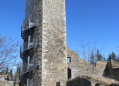Die Ruine von Burg Orlík