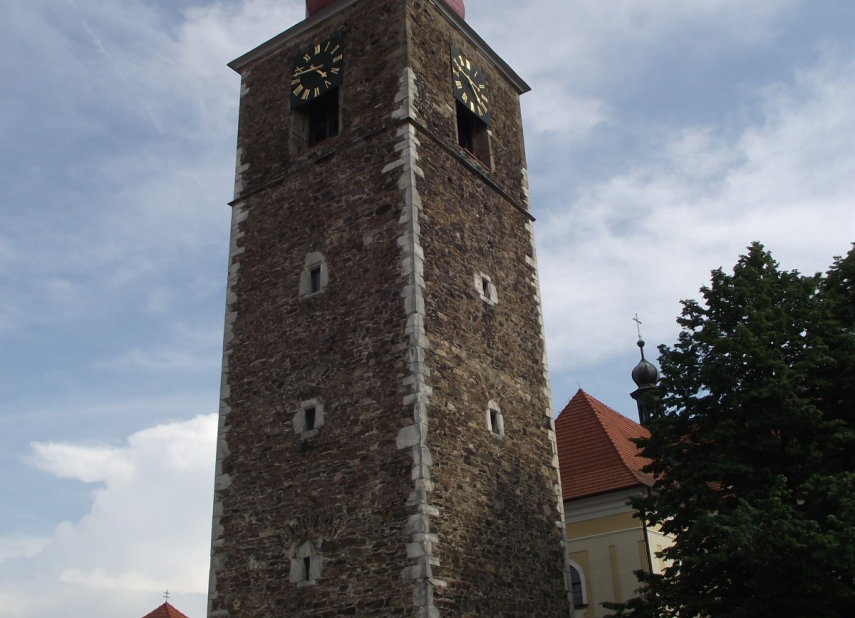 Gotická věž v Přibyslavi