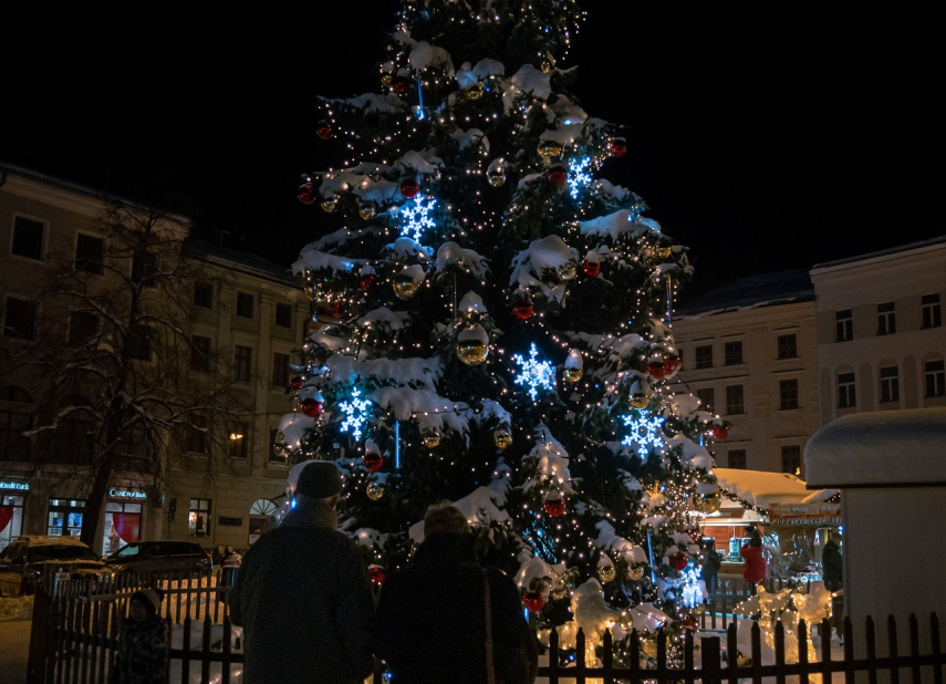 1. adventní neděle v Jihlavě - rozsvícení vánočního stromu a výzdoby města