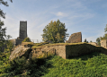 Die Ruine von Burg Orlík