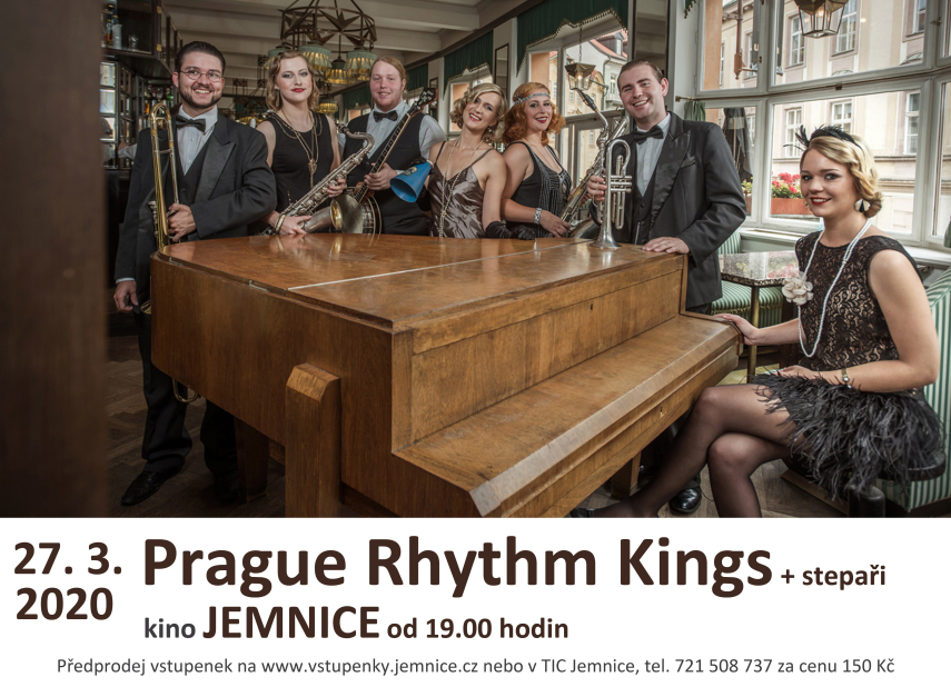 Vystoupení orchestru Prague Rhythm Kings se stepaři