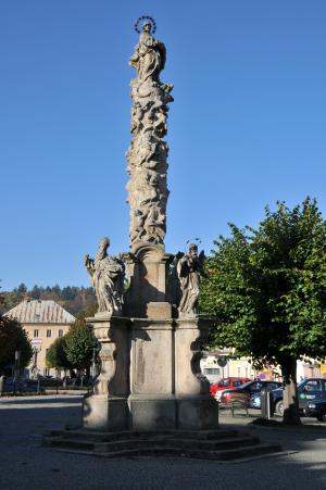 Mariánský morový sloup v Ledči nad Sázavou