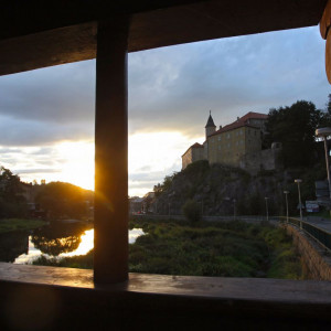 Pohled na hrad v Ledči nad Sázavou