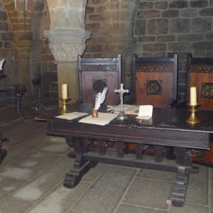 Natáčení filmu Jan Hus v bazilice sv. Prokopa v Třebíči