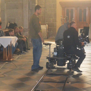 Natáčení filmu Hlas pro římského krále v bazilice sv. Prokopa v Třebíči