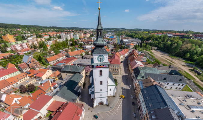 Vyhlídková věž kostela sv. Mikuláše Velké Meziříčí (foto 1)