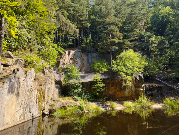Trafajda a procházka kolem zatopených lomů (foto 1)
