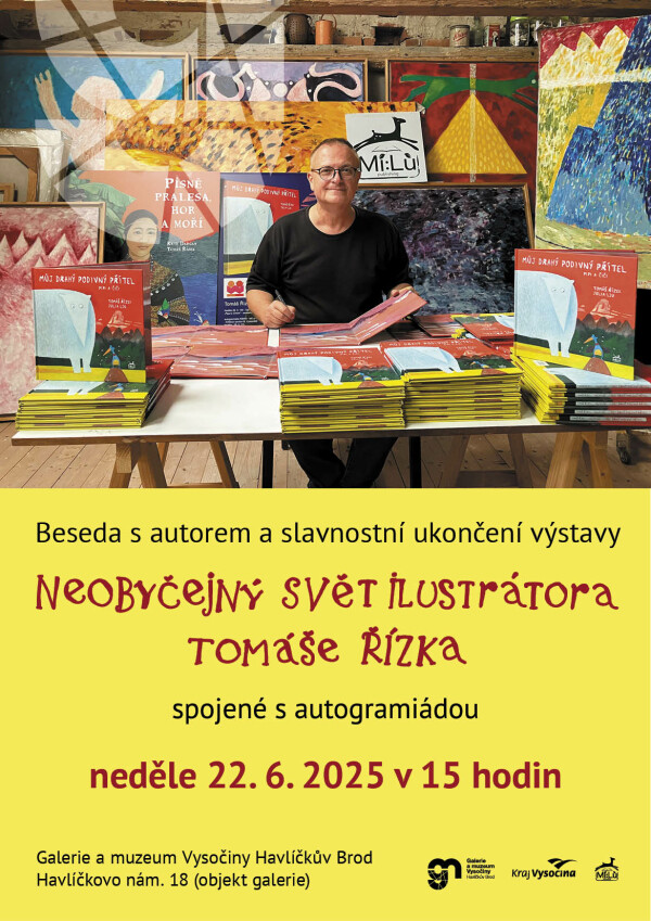 beseda-s-autorem-a-slavnostni-ukonceni-vystavy-neobycejny-svet-ilustratora-tomase-rizka-spojene-s-autogramiadou