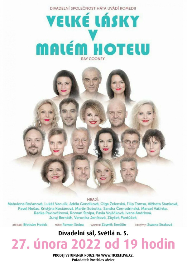 Velké lásky v malém hotelu - ZRUŠENO (foto 1)