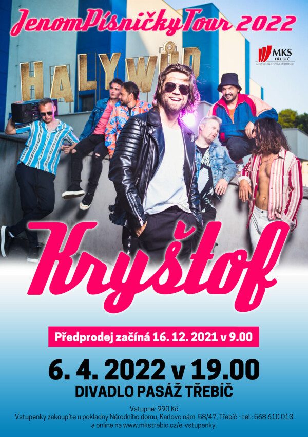 KRYŠTOF - JenomPísničkyTour 2022 - VYPRODÁNO (foto 1)