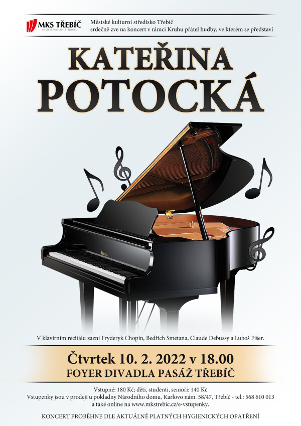 Kruh přátel hudby - Klavírní recitál Kateřiny Potocké (foto 1)