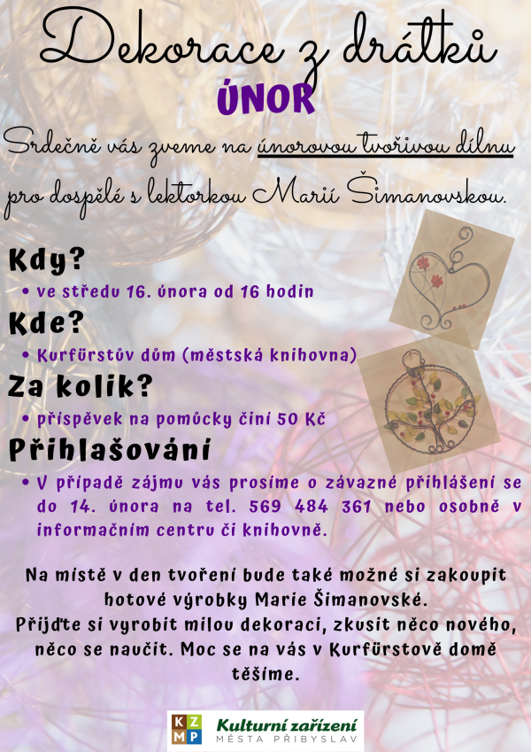 Dílna pro dospělé/dekorace z drátků (foto 1)