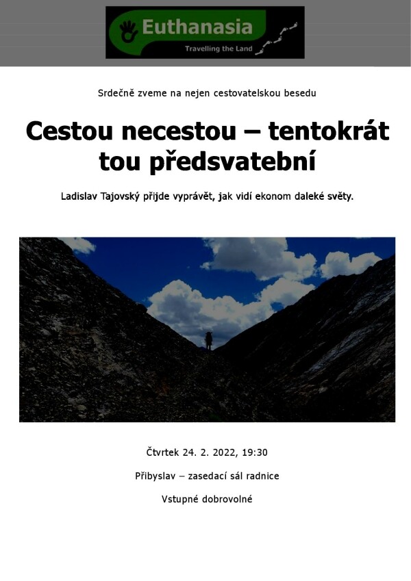 Cestou necestou - tentokrát tou předsvatební/beseda (foto 1)