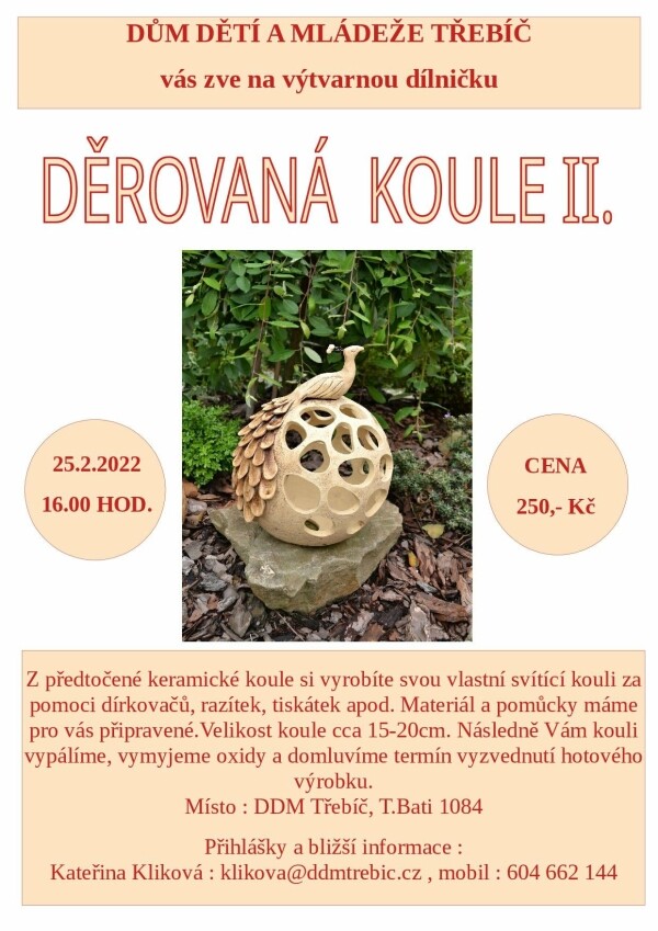 Tvoření - Děrovaná koule (foto 1)