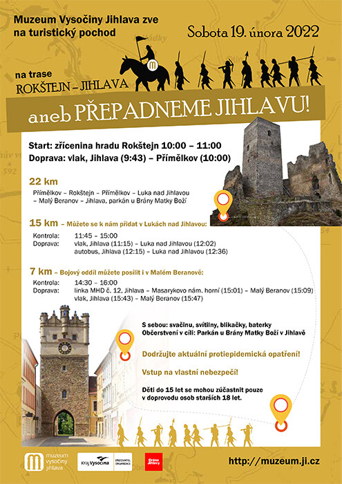 Akce: Turistický pochod na trase Rokštejn - Jihlava aneb Přepadneme Jihlavu (foto 1)