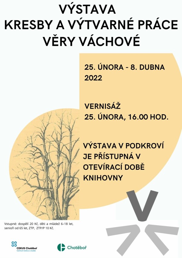 Výstava kresby a výtvarné práce Věry Váchové (foto 1)