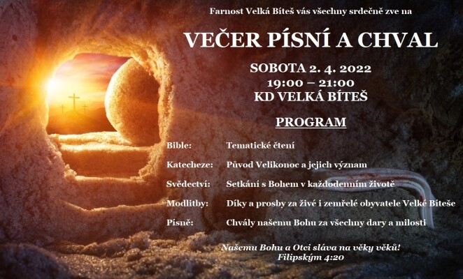 VEČER PÍSNÍ A CHVAL (foto 1)