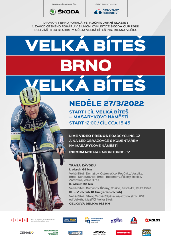 Cyklistický závod Velká Bíteš - Brno - Velká Bíteš (foto 1)