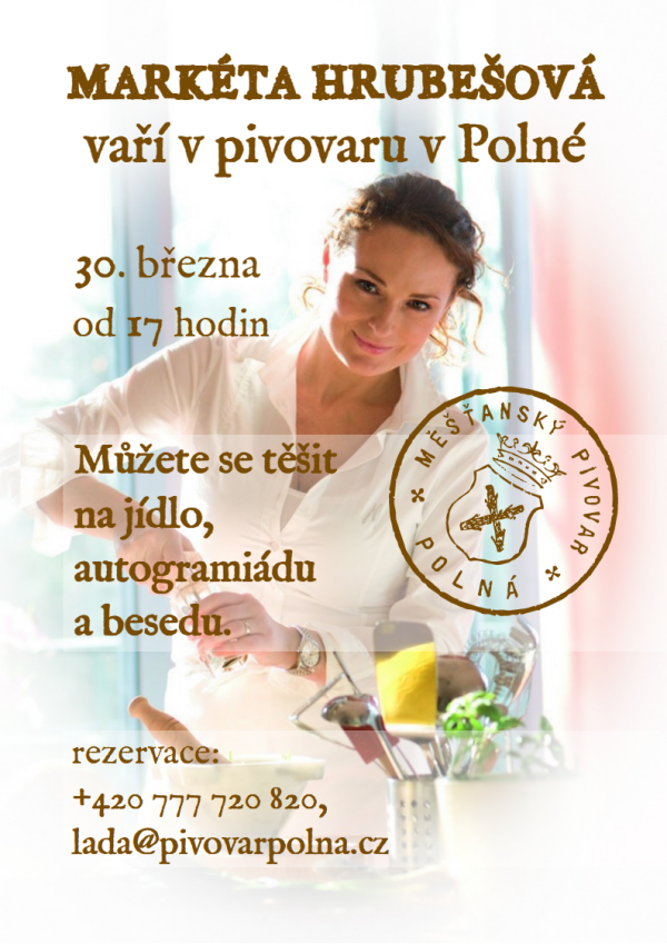 Markéta Hrubešová vaří v pivovaru v Polné (foto 1)
