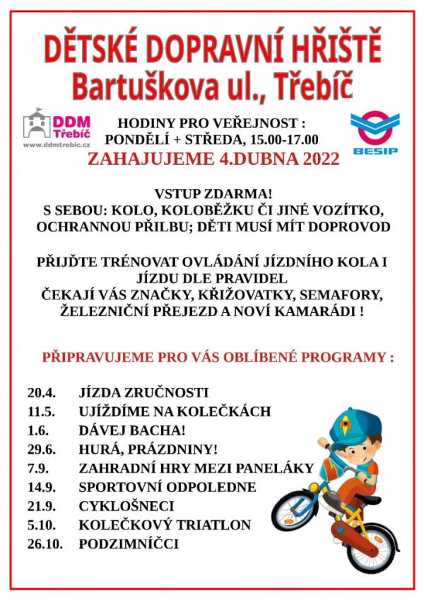 Dětské dopravní hřiště - zahájení sezony (foto 1)
