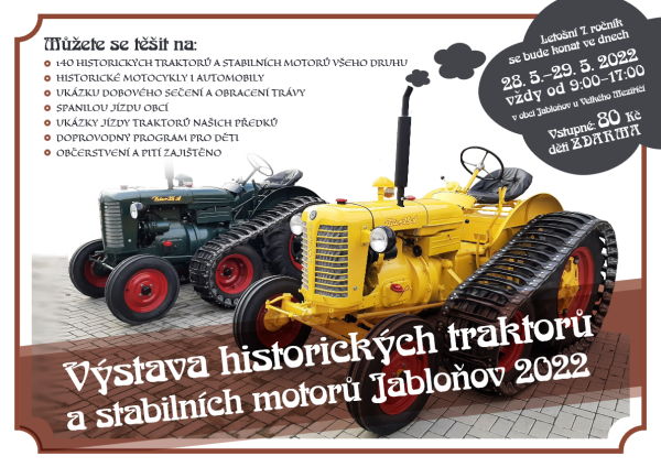 Výstava historických traktorů a stabilních motorů (foto 1)