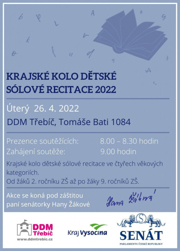 Krajské kolo dětské sólové recitace (foto 1)