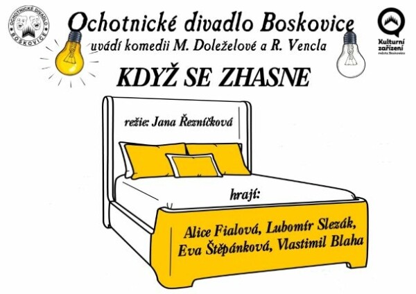 OCHOTNICKÉ DIVADLO BOSKOVICE "Když se zhasne" (foto 1)