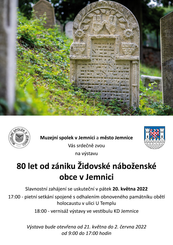 Vernisáž výstavy 80 let od zániku Židovské náboženské obce v Jemnici (foto 1)