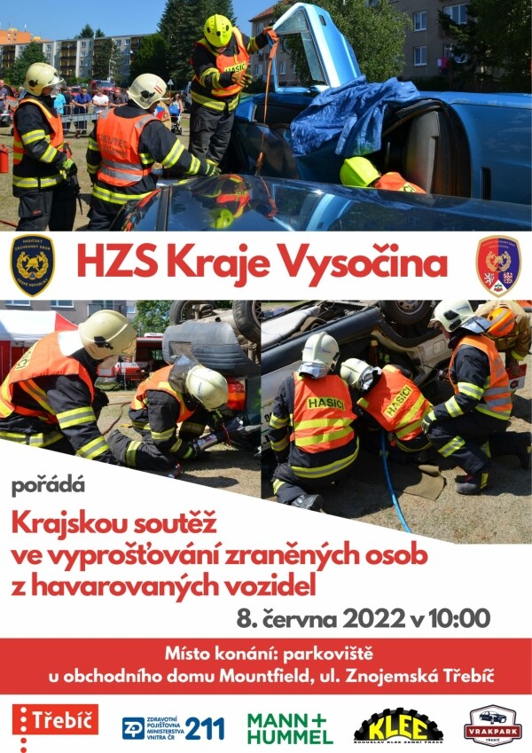Krajská soutěž ve vyprošťování zraněných osob z havarovaných vozidel (foto 1)