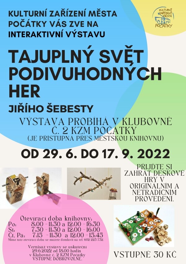 Tajuplný svět podivuhodných her Jiřího Šebesty - výstava (foto 1)