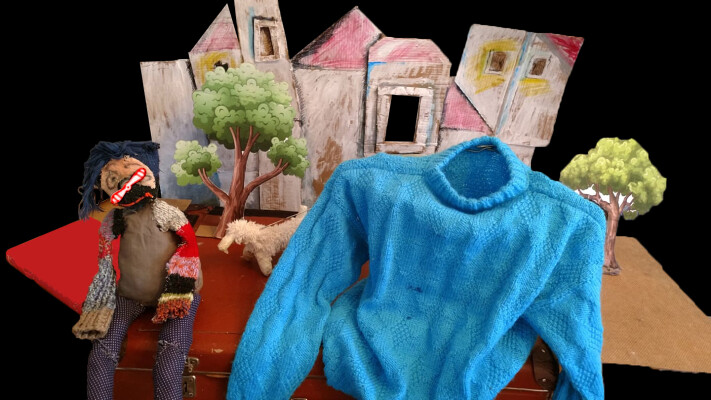 Divadlo na dvorku Horáckého muzea - Hadráček a létající svetr (foto 1)