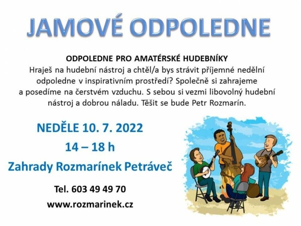 Léto s Rozmarínkem: Odpoledne pro amatérské hudebníky (foto 1)