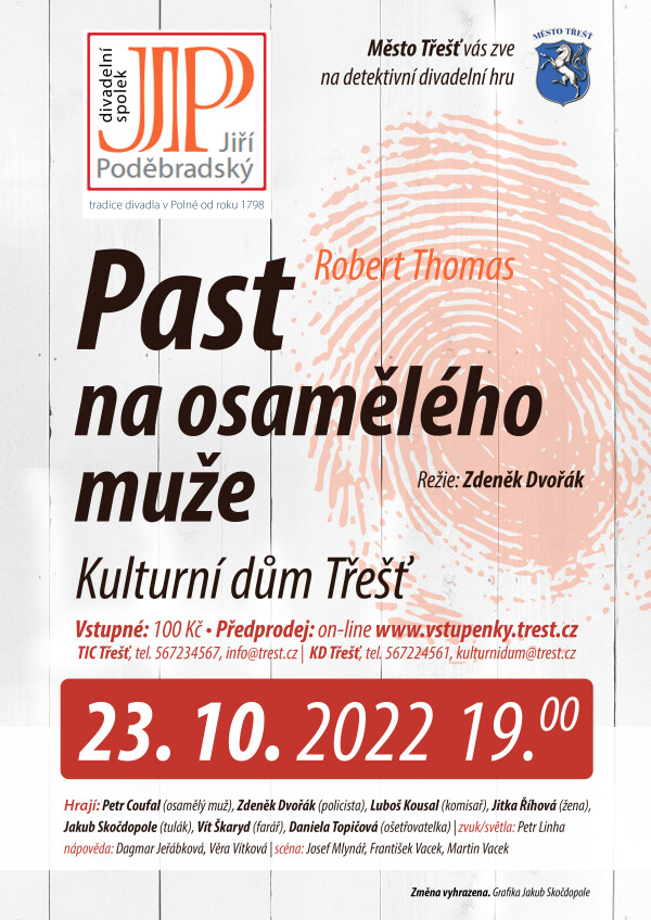 Divadelní představení Past na osamělého muže (foto 1)