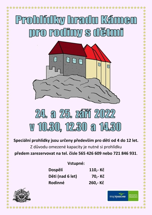 Prohlídky hradu Kámen pro rodiny s dětmi (foto 1)