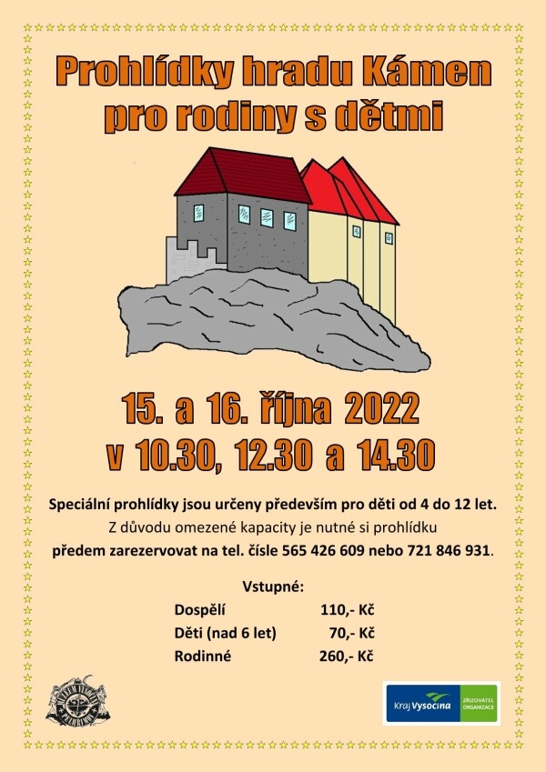 Prohlídky hradu Kámen pro rodiny s dětmi (foto 1)