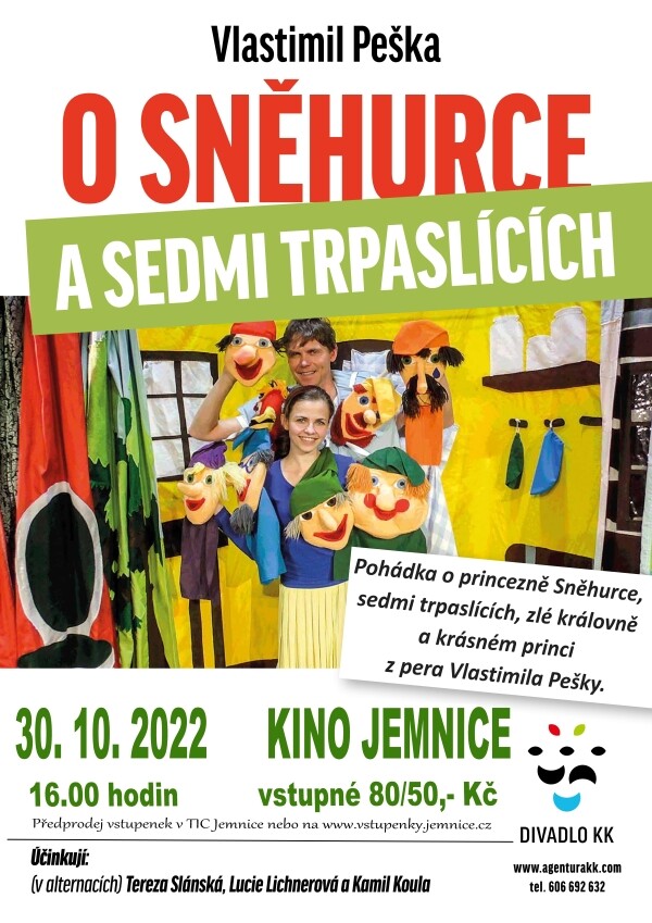 O Sněhurce a sedmi trpaslících - divadelní pohádka pro děti (foto 1)