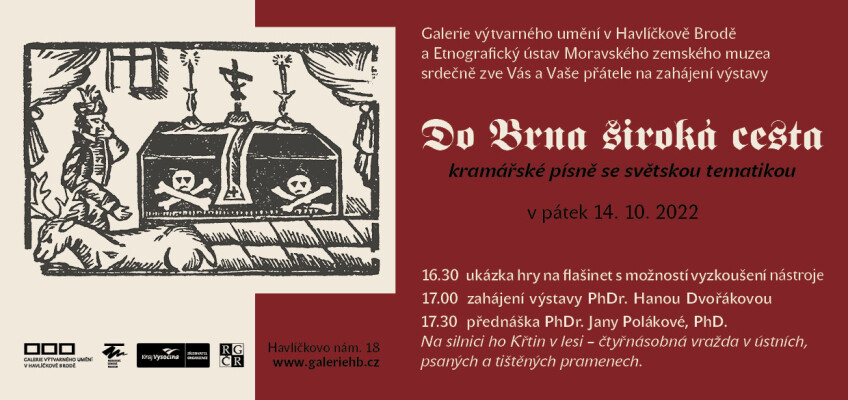 Výstava Do Brna široká cesta. Kramářské písně se světskou tematikou (foto 1)