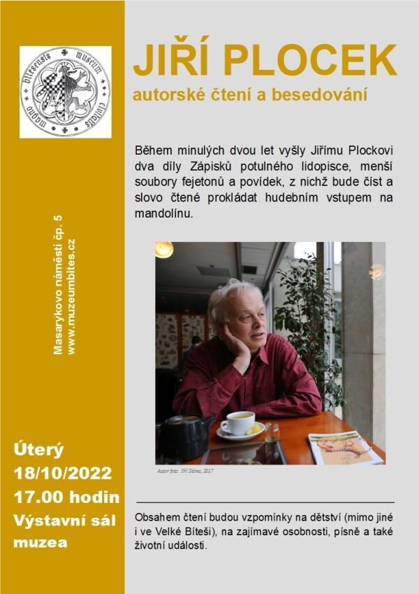 JIŘÍ PLOCEK - Autorské čtení a besedování (foto 1)