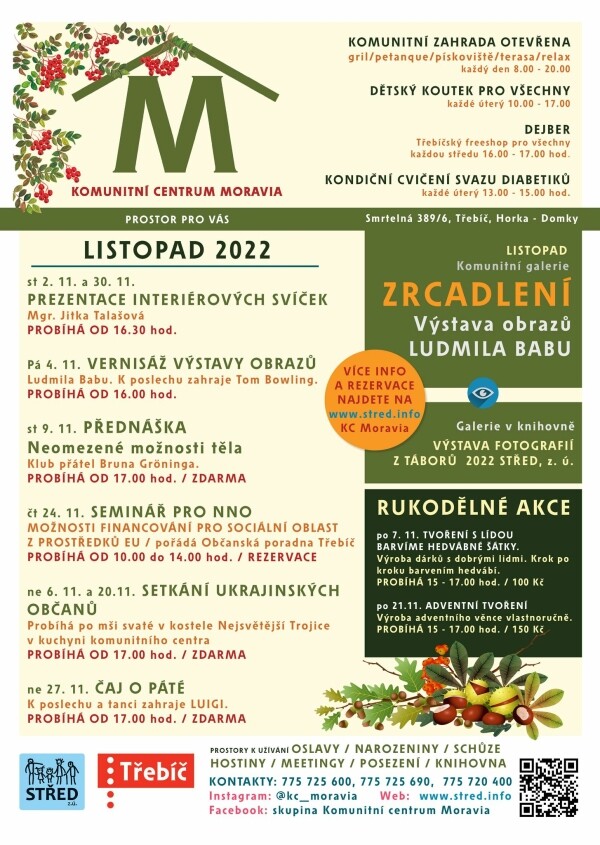 Komunitní centrum Moravia: Vernisáž výstavy obrazů (foto 1)