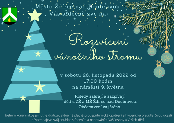 Rozsvícení vánočního stromu (foto 1)