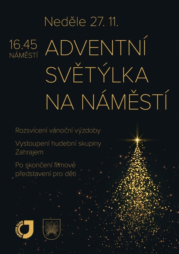 Adventní světýlka na náměstí (foto 1)