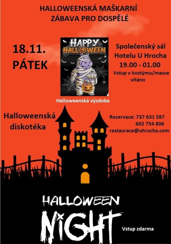 Halloweenská maškarní zábava pro dospělé (foto 1)