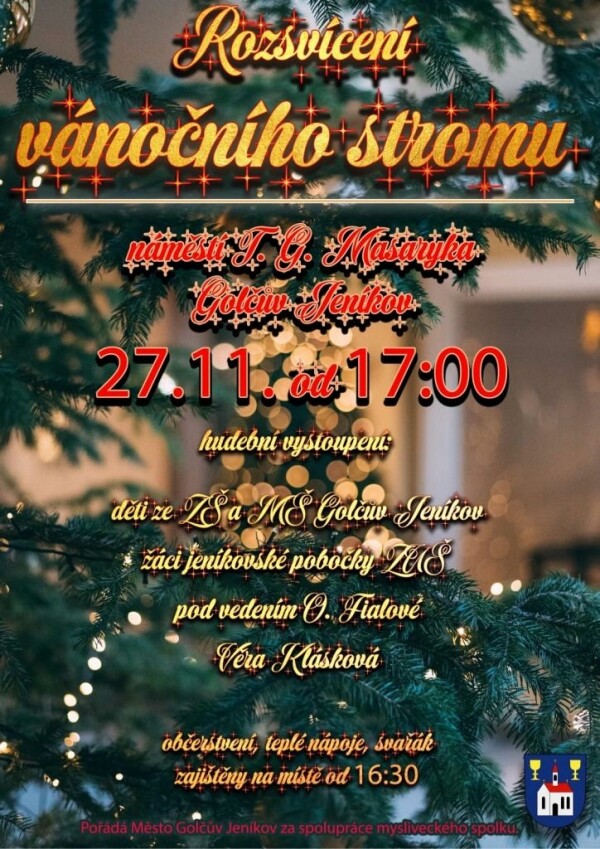 Rozsvícení vánočního stromu (foto 1)