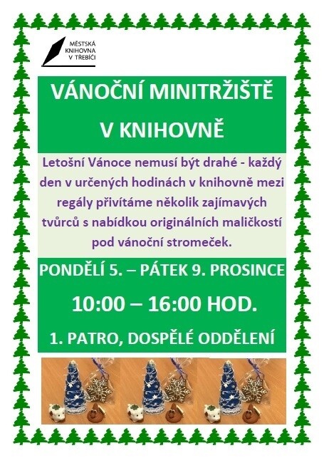 Vánoční minitržiště v knihovně (foto 1)