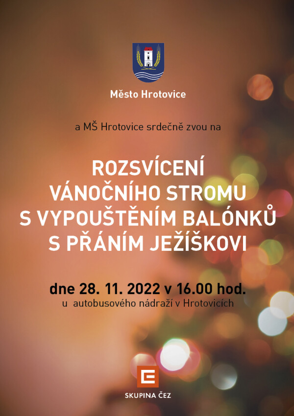 Rozsvícení vánočního stromu (foto 1)