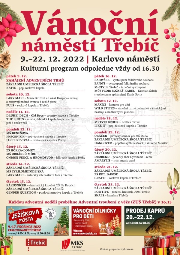 Vánoční náměstí Třebíč (foto 1)