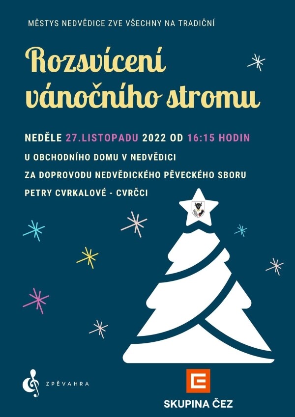 Rozsvícení vánočního stromu (foto 1)