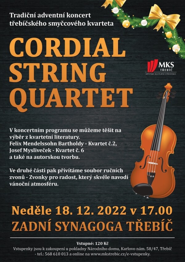 Adventní koncert Cordial String Quartet (foto 1)